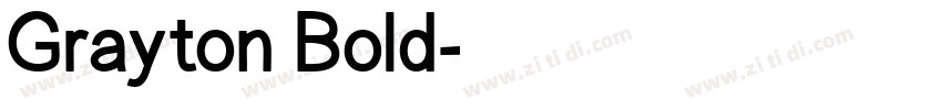 Grayton Bold字体转换